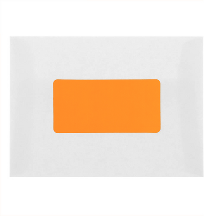 Neon Orange 2 x 4 Address Labels