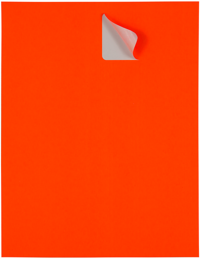 Neon Red 2 x 4 Address Labels