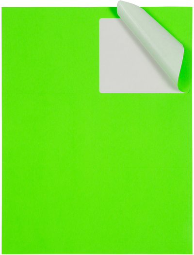 Neon Green 3 1/3 x 4 Shipping Labels