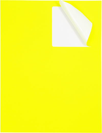 Neon Yellow 3 1/3 x 4 Shipping Labels