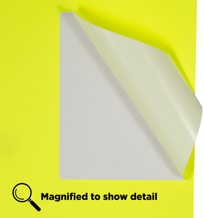 Neon Yellow 4 x 5 Shipping Labels