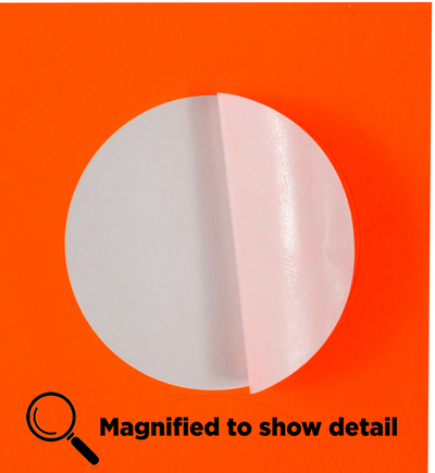 Neon Red Medium 1 2/3 Inch Round Labels