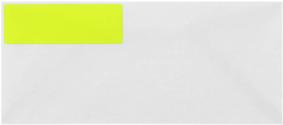 Neon Yellow 1 1/3 x 4 Address Labels