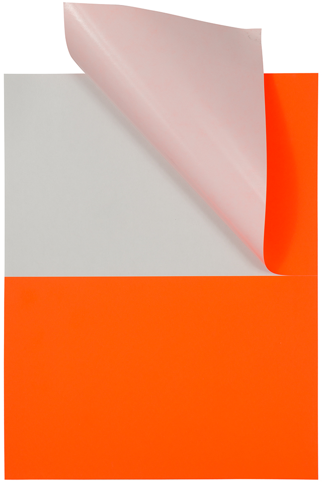 Neon Red 5 1/2 x 8 1/2 Half Sheet Shipping Labels