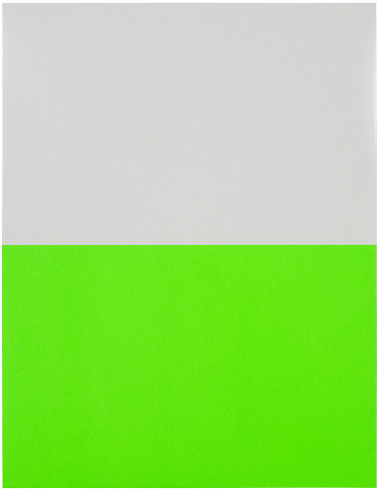 Neon Green 5 1/2 x 8 1/2 Half Sheet Shipping Labels