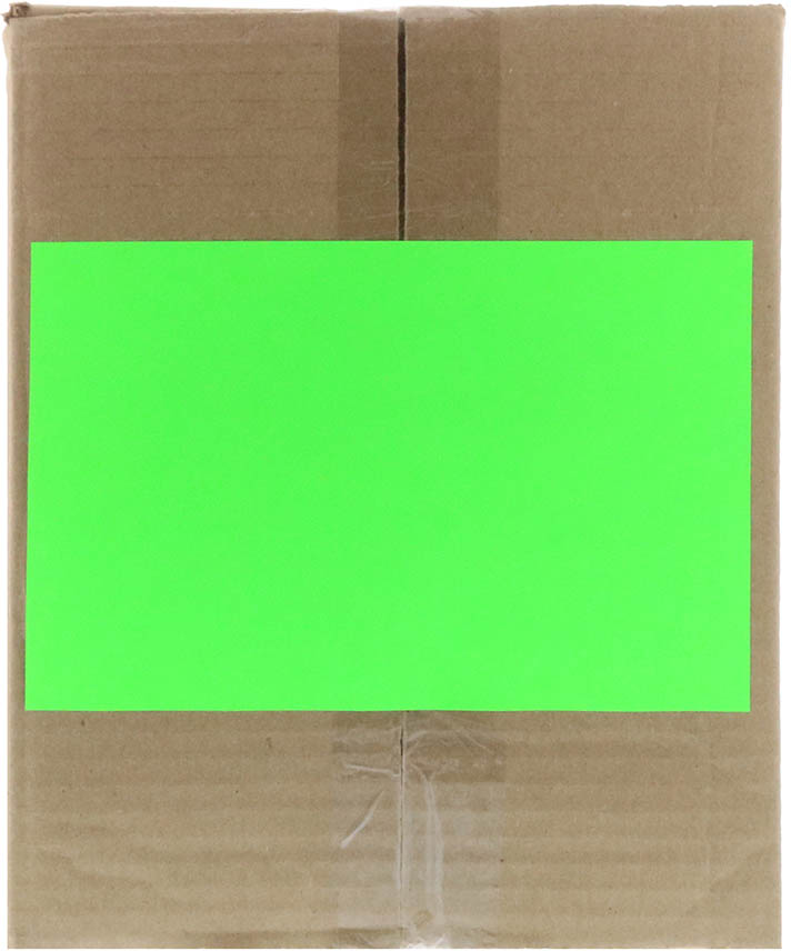 Neon Green 5 1/2 x 8 1/2 Half Sheet Shipping Labels