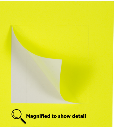 Neon Yellow 2 x 2 Square Labels