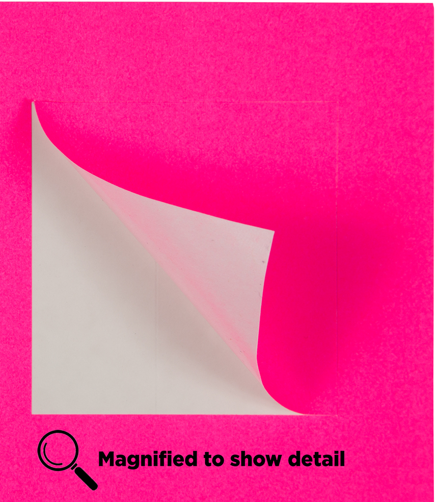 Neon Pink 2 x 2 Square Labels