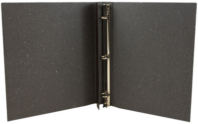 Dark Brown Italian Leather 3/4 Inch 3-Ring Binder