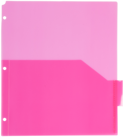 Assorted Plastic 5 Tab Binder Index Dividers with Pockets