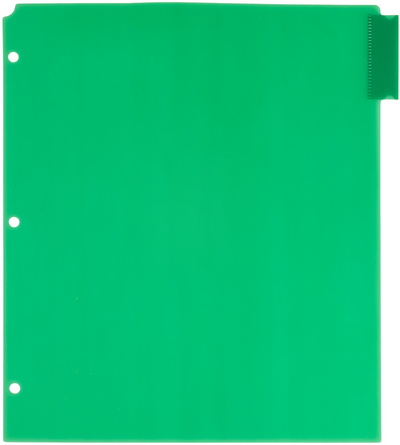 Assorted Plastic 5 Tab Binder Index Dividers