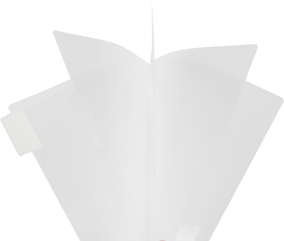 Clear 9 x 11 3/4 5 Tab Plastic Sleeves