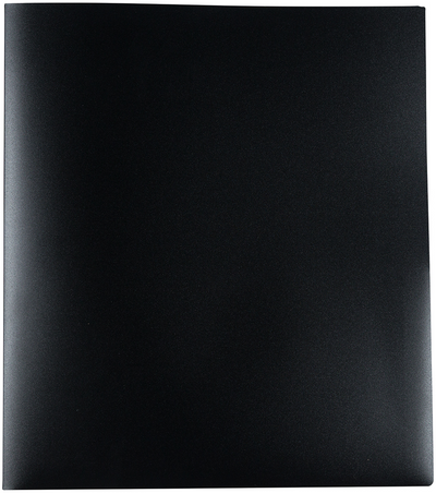 Black 9 x 12 Plastic 10 Pocket Folders