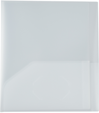 Clear 9 x 12 Plastic 10 Pocket Folders