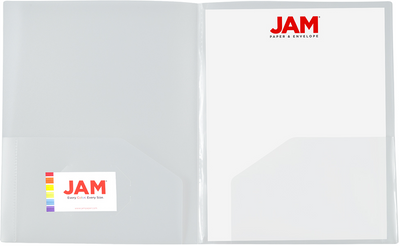 Clear 9 x 12 Plastic 4 Pocket Folders