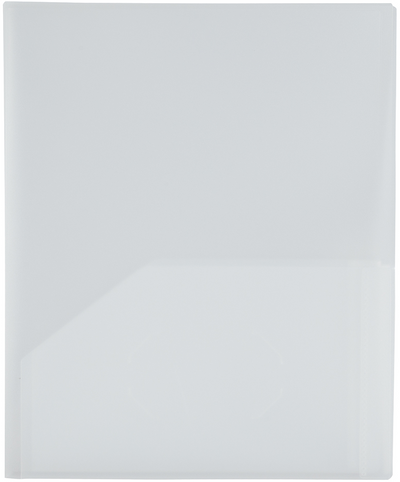 Clear 9 x 12 Plastic 4 Pocket Folders