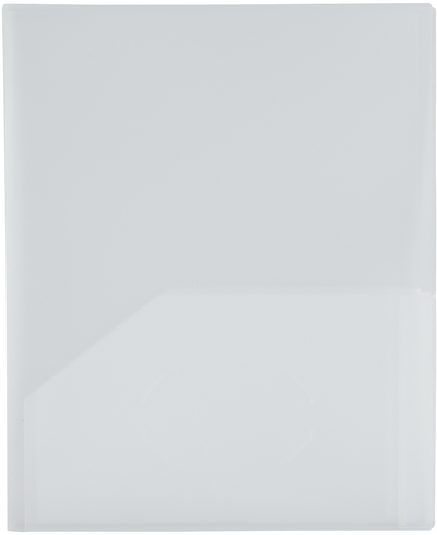 Clear 9 x 12 Plastic 6 Pocket Folders