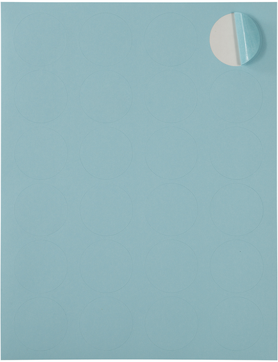 Baby Blue Medium 1 2/3 Inch Round Labels