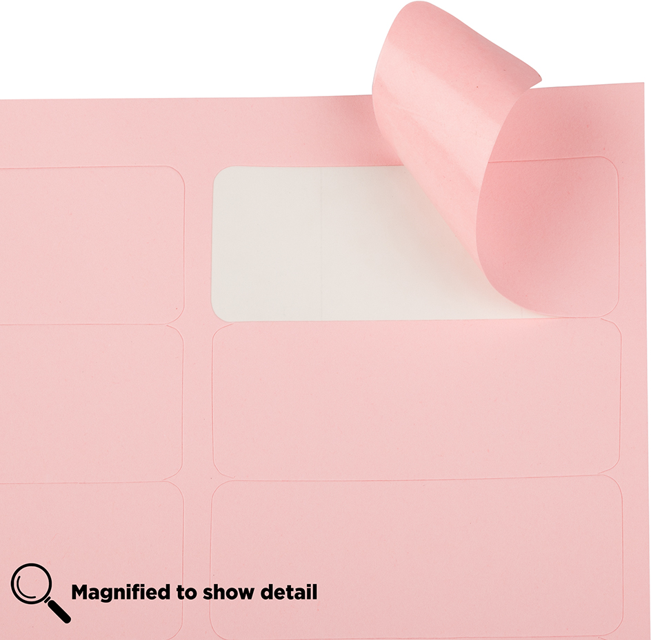 Baby Pink 1 x 2 5/8 Return Address Labels