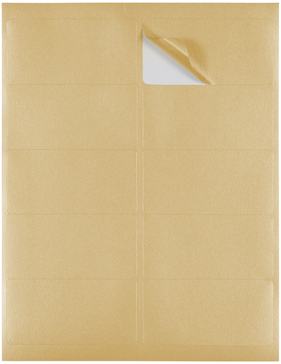 Gold Metallic 2 x 4 Address Labels