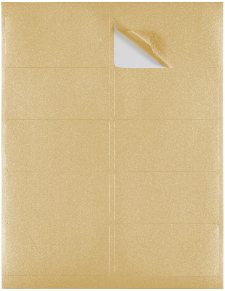 Gold Metallic 2 x 4 Address Labels