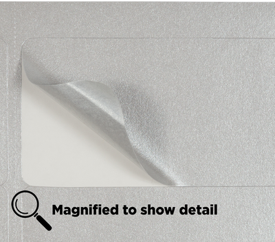 Silver Metallic 2 x 4 Address Labels
