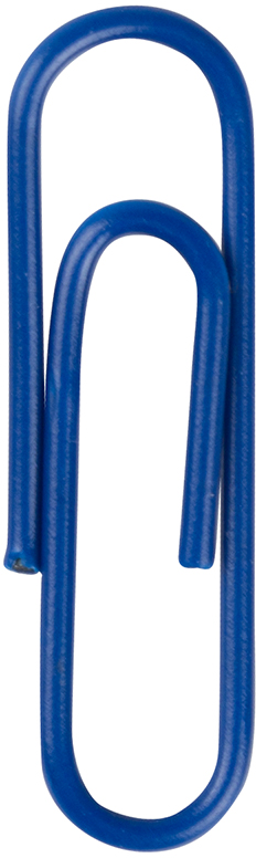 Dark Blue Standard Paper Clips - 100 Pack