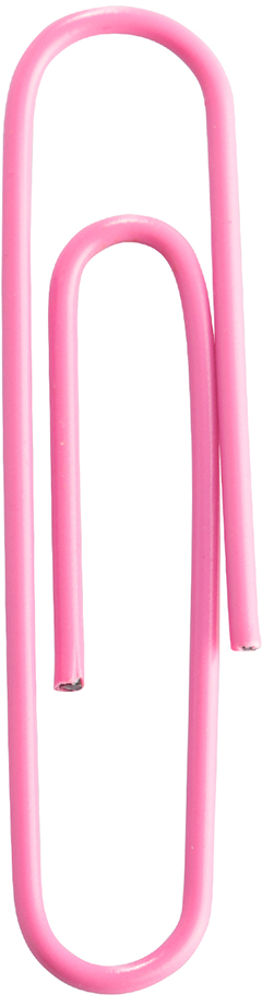 Pink Jumbo Paper Clips - 75 Pack