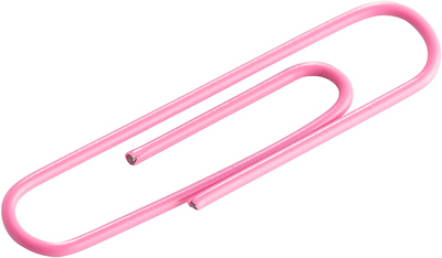 Pink Jumbo Paper Clips - 75 Pack