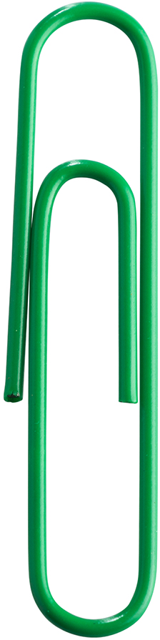 Green Jumbo Paper Clips - 75 Pack