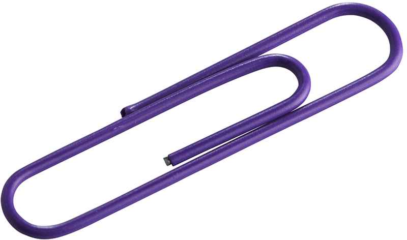 Purple Jumbo Paper Clips - 75 Pack