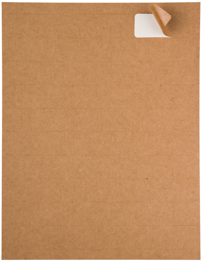 Brown Kraft 1 x 2 5/8 Return Address Labels