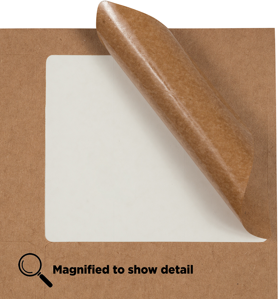 Brown Kraft 3 1/3 x 4 Shipping Labels