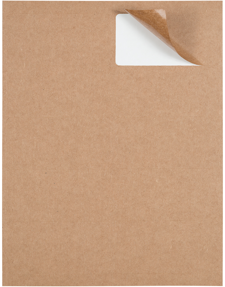 Brown Kraft 2 x 4 Address Labels