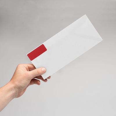 Red 1 x 2 5/8 Return Address Labels
