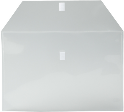 Clear 12 x 18 Booklet Plastic Envelopes with Hook and Loop Closure