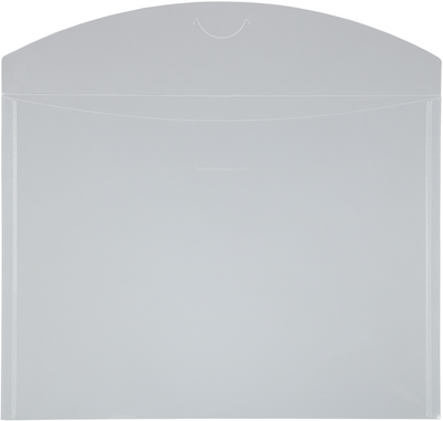 Clear Letter Booklet Plastic Envelopes (9 3/4 x 13) with Tuck Flap