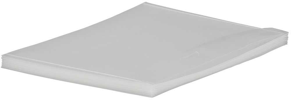 Clear Letter Booklet Plastic Envelopes (9 3/4 x 13) with Tuck Flap