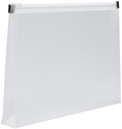 Clear 4 1/2 x 6 1/2 Booklet Plastic Envelopes with Zip Closure