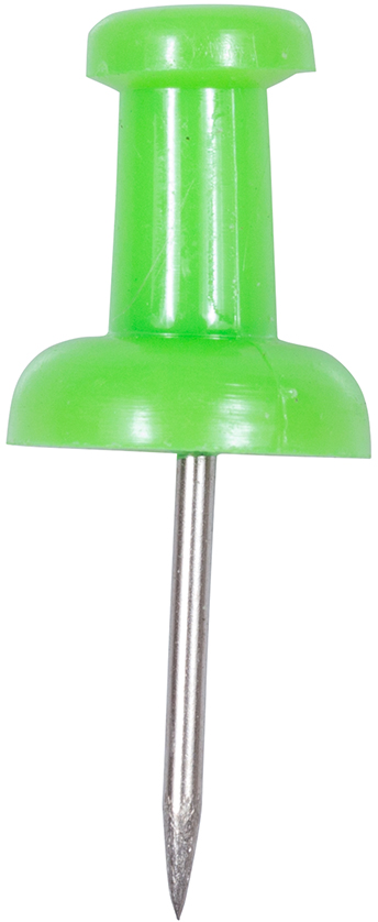 Lime Green Pushpins - 100 Pack