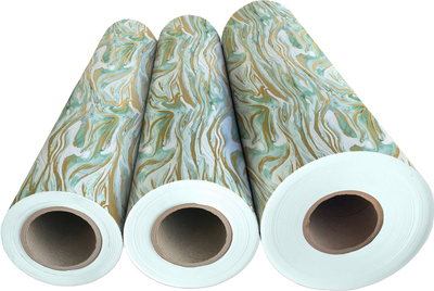 Marbleized Mint 30" x 208' Bulk Wrapping Paper (520 Sq Ft)