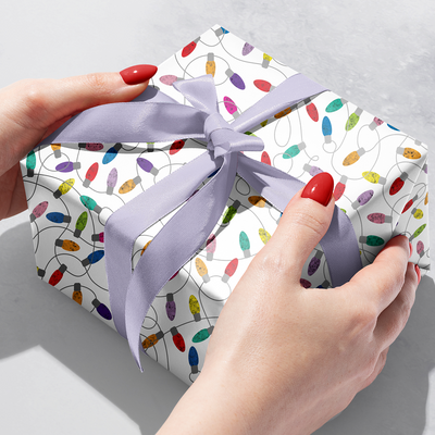Christmas Lights 24" x 833' Bulk Wrapping Paper (1666 Sq Ft)