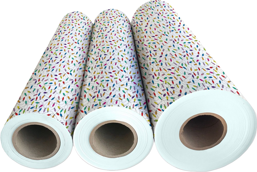 Christmas Lights 30" x 833' Bulk Wrapping Paper (2082.5 Sq Ft)