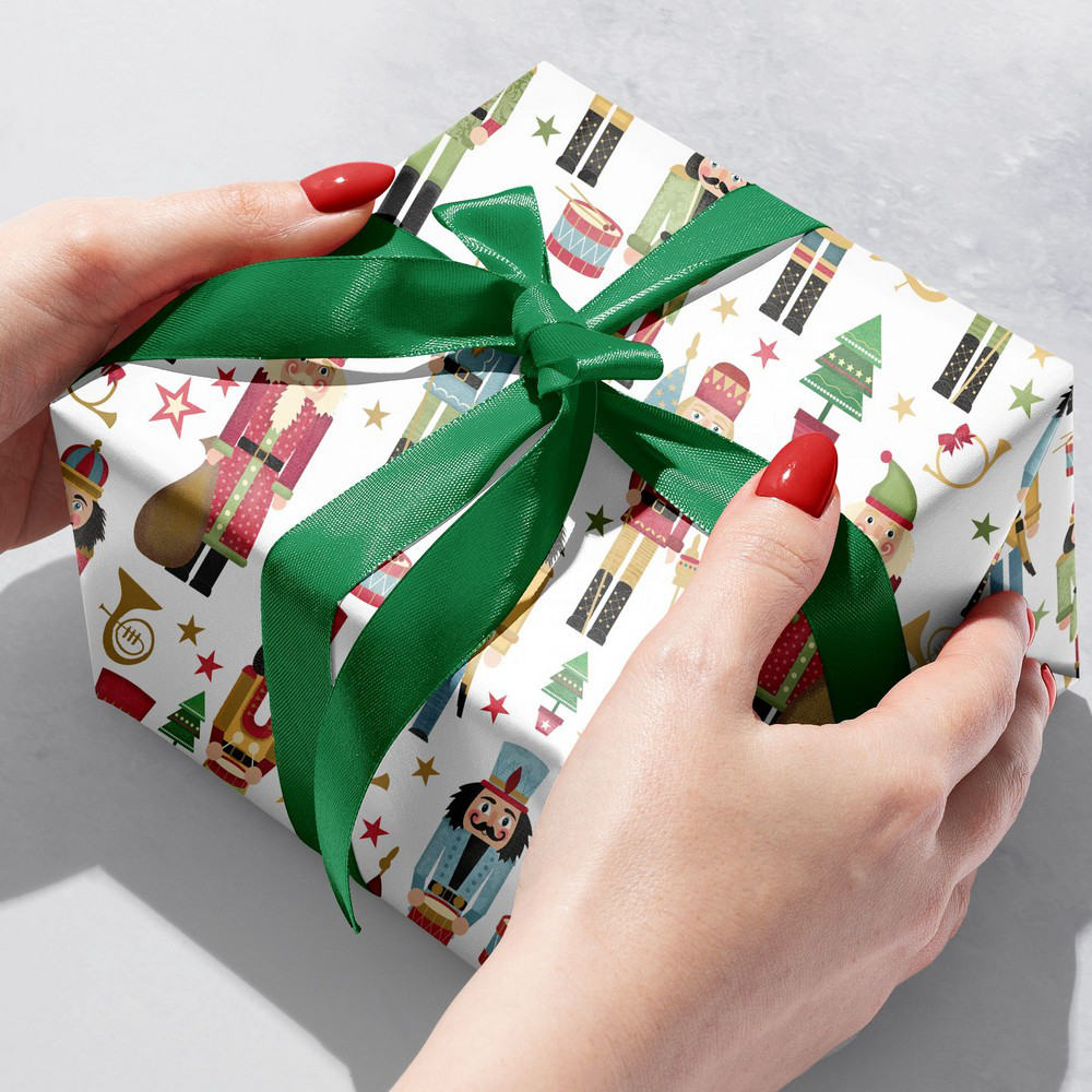 Traditional Nutcracker 24" x 833' Bulk Wrapping Paper (1666 Sq Ft)