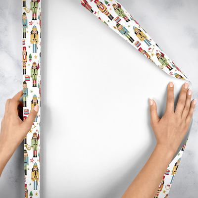 Traditional Nutcracker 24" x 833' Bulk Wrapping Paper (1666 Sq Ft)