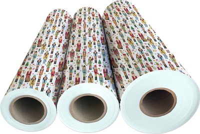 Traditional Nutcracker 24" x 833' Bulk Wrapping Paper (1666 Sq Ft)