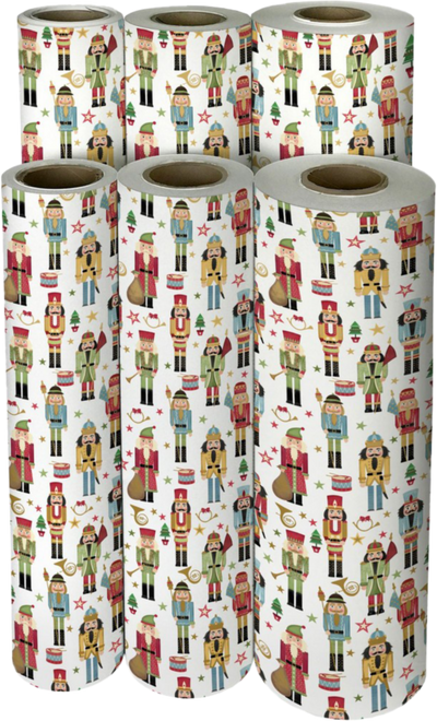 Traditional Nutcracker 30" x 833' Bulk Wrapping Paper (2082.5 Sq Ft)