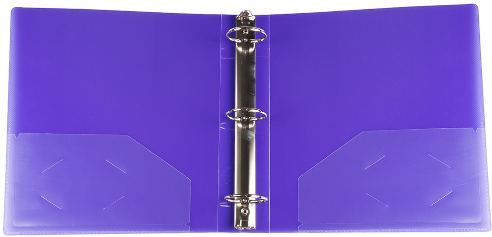 Purple Plastic 2 Inch 3-Ring Binder