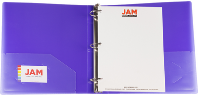 Purple Plastic 2 Inch 3-Ring Binder