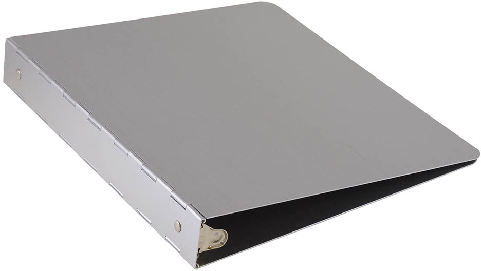 Silver Aluminum 1 Inch 3-Ring Binder